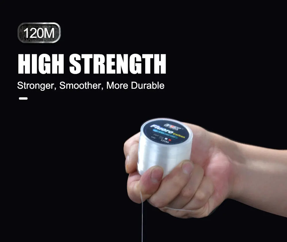 Fluorocarbon Fishing Line – Clear, Strong & Abrasion Resistant for Freshwater and Saltwater Fishing