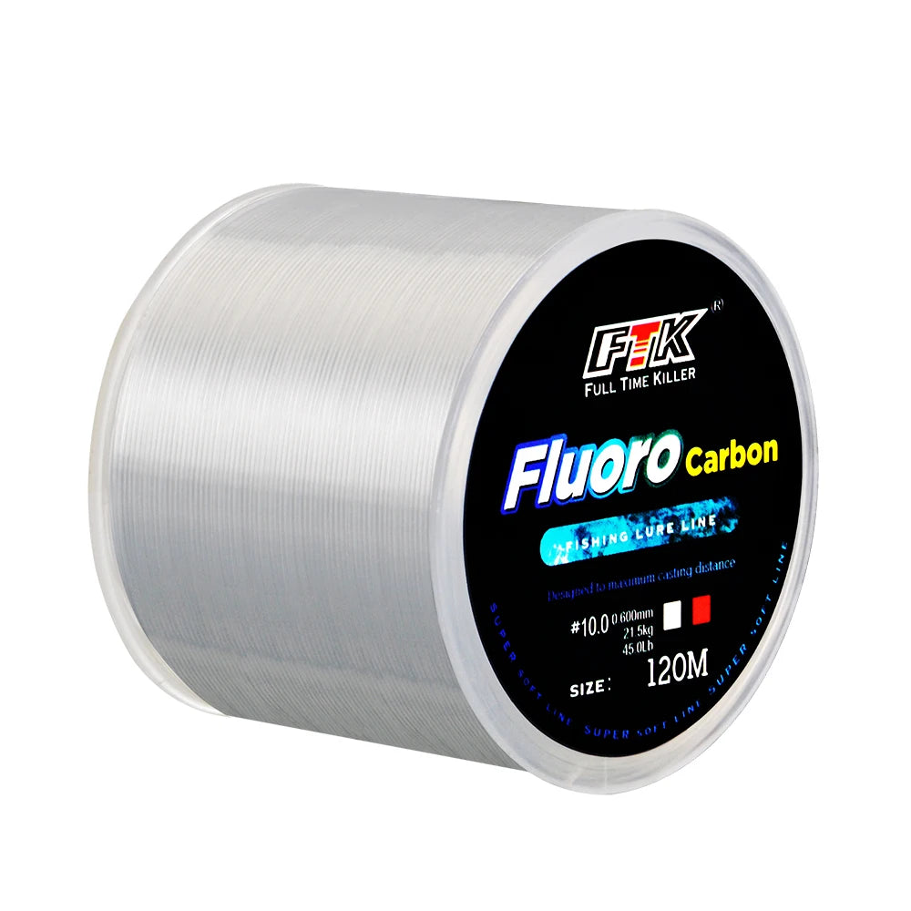 Fluorocarbon Fishing Line – Clear, Strong & Abrasion Resistant for Freshwater and Saltwater Fishing