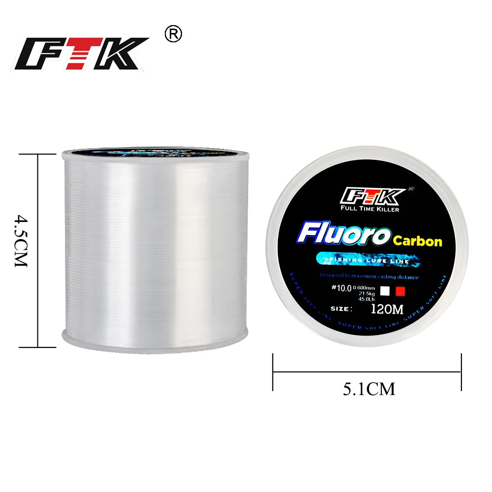 Fluorocarbon Fishing Line – Clear, Strong & Abrasion Resistant for Freshwater and Saltwater Fishing
