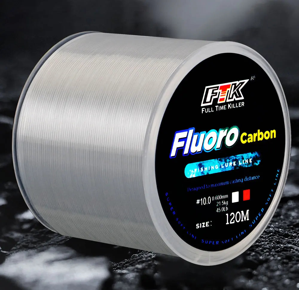 Fluorocarbon Fishing Line – Clear, Strong & Abrasion Resistant for Freshwater and Saltwater Fishing